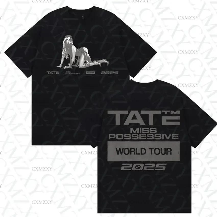 Tate McRae Miss Possessive Tour  New T Shirts Unisex Womens Hip Hop Fashion Cotton Short Sleeve Tshirt Streetwear