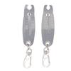 2Pcs Thread Checker Keychain Ti Steel Metric and Imperial Units Portable Thread Gauge Identifier