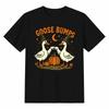 Goose Bumps Halloween Witch Goose Pumpkin Cute Fall T-Shirt Design
