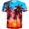 Fashion Coastal Natural Scenery Graphic T Shirts Summer Style 3D Print Men T-shirt Casual Interesting Short Sleeve T-shirts Tops