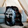 Art the Clown Terrifier1 printed throw blanket—lightweight,soft,warm;versatile blanket for all seasons—perfect as &air-conditioning throw,nap blanket