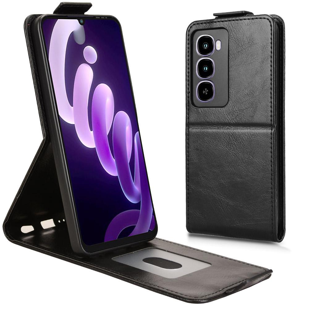 Для itel City 100 4G Чехол-подставка Магнитная застежка Вертикальный откидной Кожаный чехол для телефона с держателем для карт