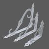 2Pcs Iron Corner Brace Floating Furniture Support Hardware Shelf Brackets  DIY Open Shelving