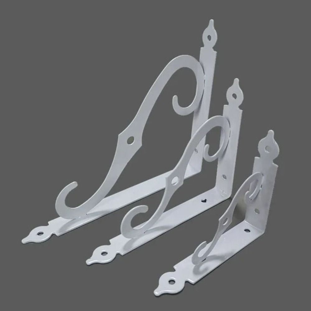 2Pcs Iron Corner Brace Floating Furniture Support Hardware Shelf Brackets DIY Open Shelving