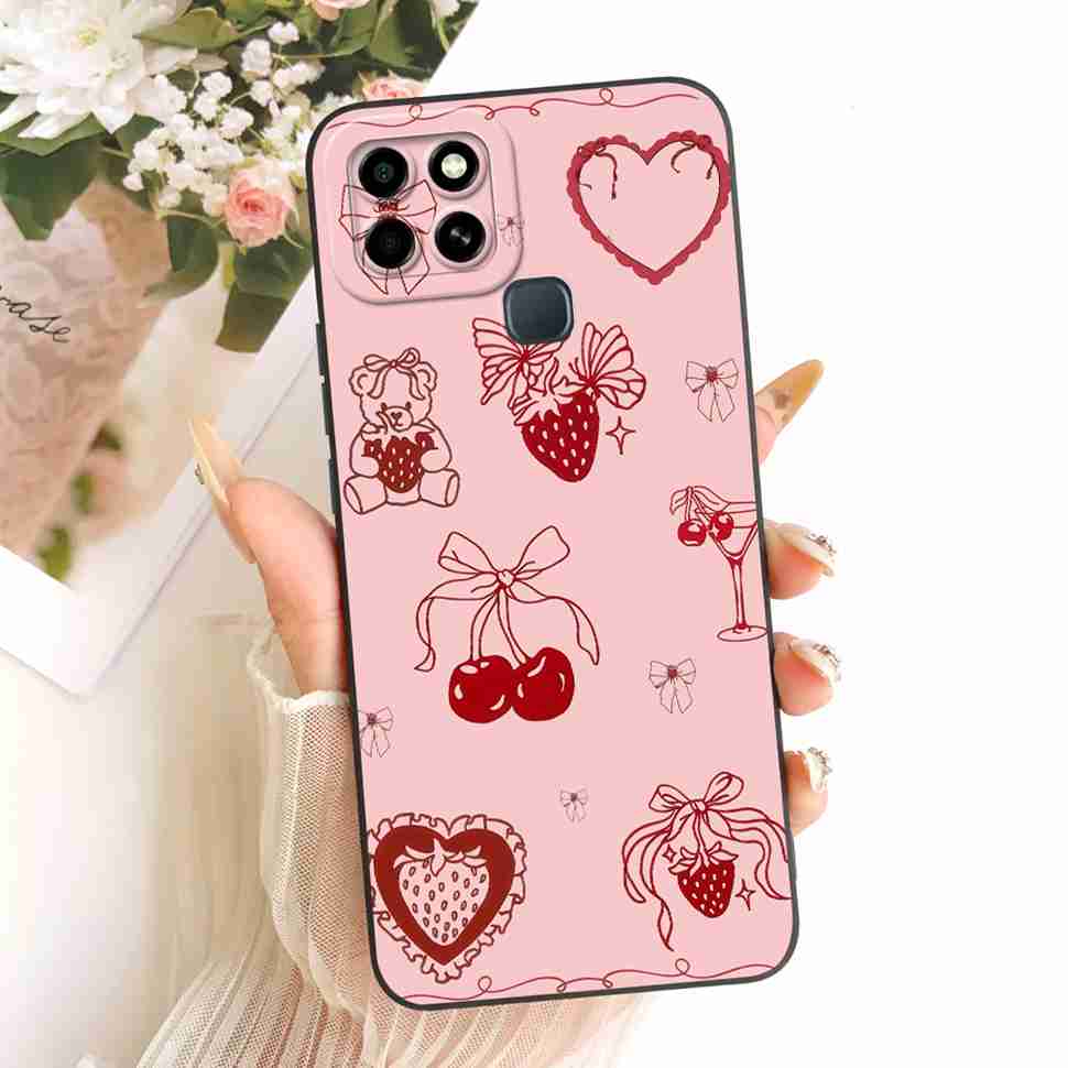 For Infinix Smart 6 2021 Case X6511 Cute Cat Butterfly Cover Silicone Soft Phone Cases For Infinix Smart 6 Smart6 Back Cover
