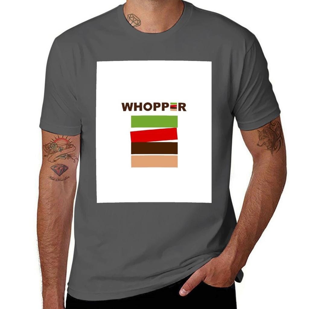 Burger King Whopper H TShirt Simple Casual Short Sleeve Tee TShirt