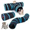 Кошачий туннель Складной Игрушки для кошек и домашних животных Котенок Дрессировка питомца Интерактивный Веселый Игрушка Туннель Скука Подходит для Щенка Котенка Кролика Игровой Туннель Трубка Декор