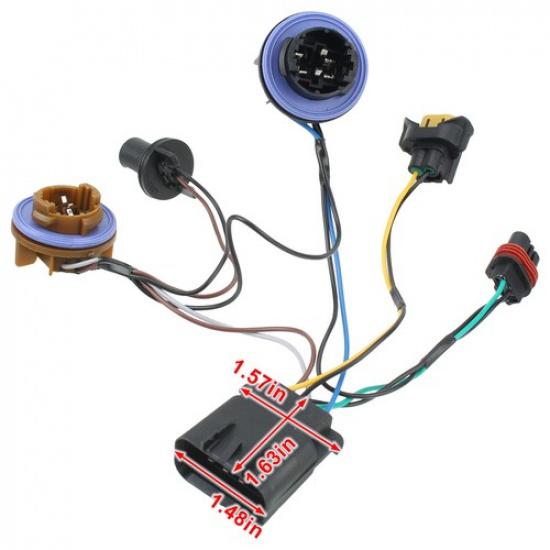 2* Headlight Connector Pigtail plug 15950809 For 2007-2014 Chevrolet Tahoe 5.3L