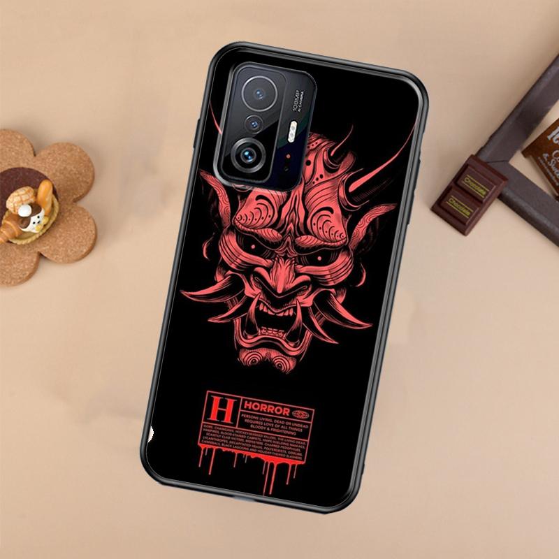 Чехол Демон Ханя Они для Xiaomi POCO X7 Pro X3 X5 X6 F3 F5 F6 M6 Pro 11T 12T 13T 14T Pro 13 14 Ultra