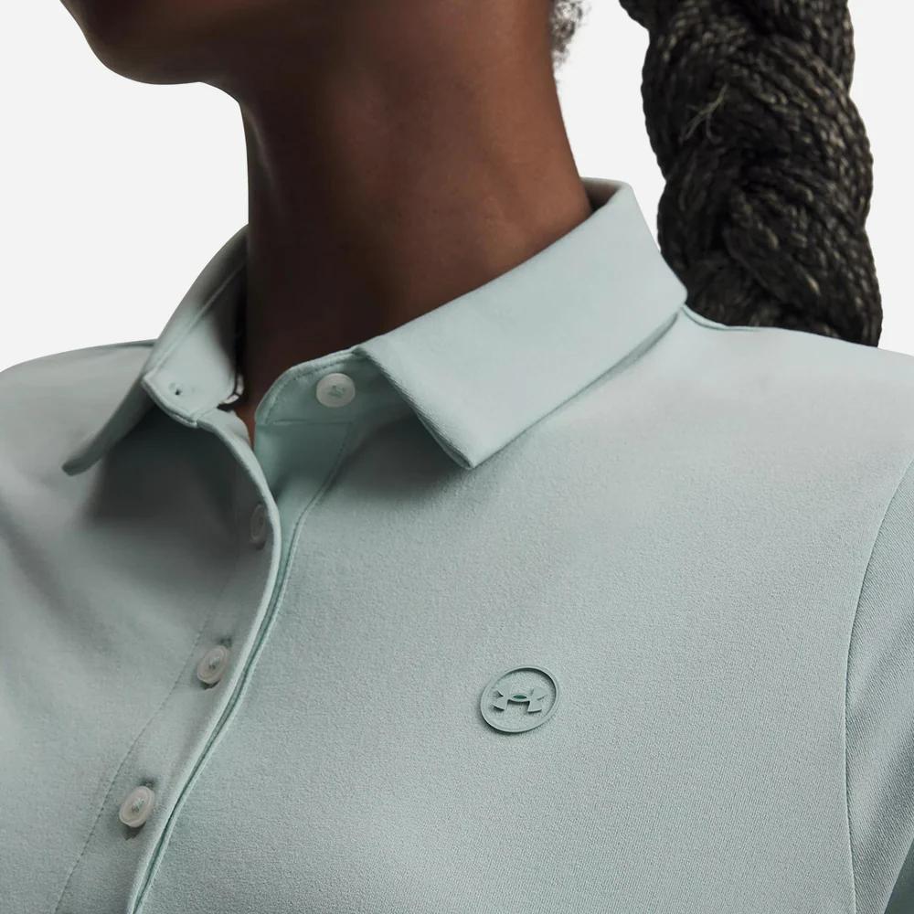 Under Armour Однотонная рубашка-поло на пуговицах Женские топы 6009805-477