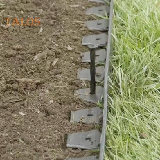 Landscape Edging Border No Dig All-weather Garden Isolation Edging Border with Spikes Easy-to-Install Cuttable Isolation Edging for Flower Beds Yard