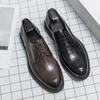 Men's Shoes Large Size New Leather Shoes Fashion Men's Business Dress Shoes Trend British Style Casual Leather Shoes