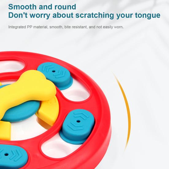 Pet Slow Food Bowl Stable Base Rounded Corners Bright Colors Pet Slow