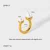 European and American INS personalized fashion imitation pearl inlaid open ring plated with 18K gold stainless steel waterproof exaggerated ring women