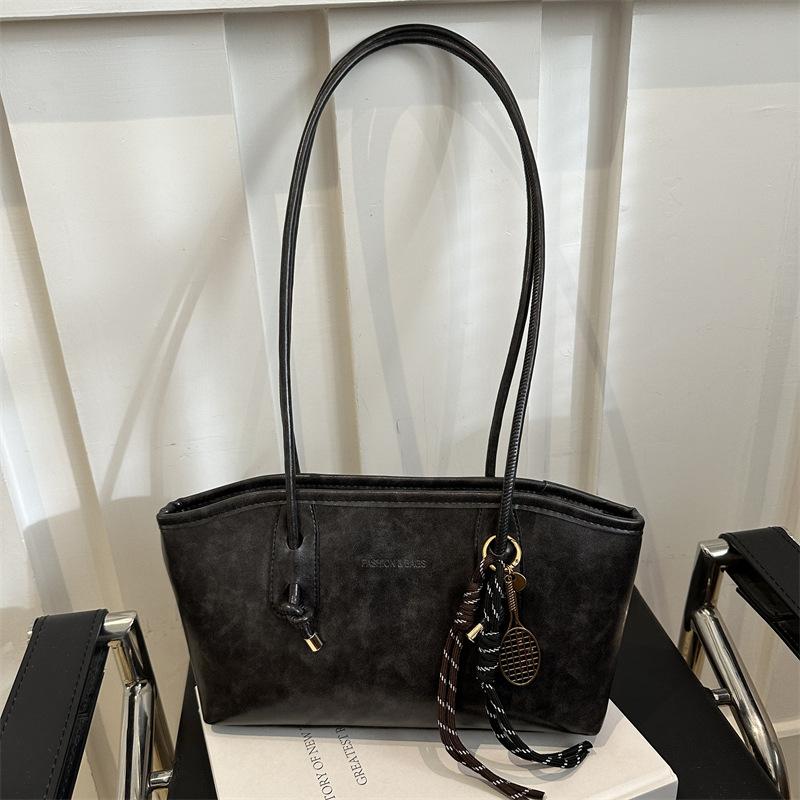 Высококачественная ретро-сумка большой вместимости, женская сумка через плечо для поездок на работу и обратно на осень и зиму, портативная сумка-тоут