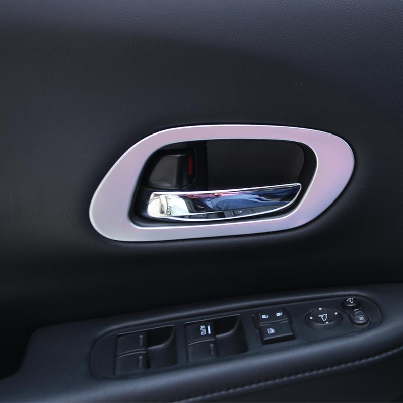 Для Honda HRV HR-V 2014 - Наклейка на ручки дверей Накладка на ручку двери Декоративная отделка Стайлинг автомобиля Аксессуары для интерьера