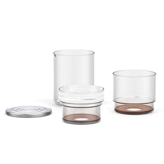 Минималистский кофейный кувшин с эффективной многоразовой фильтрацией