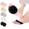 1 Pair Five Toes Forefoot Pads for Women High Heels Half Insoles Summer Low Cut Ice Silk Sock Slippers Invisible No Show Socks