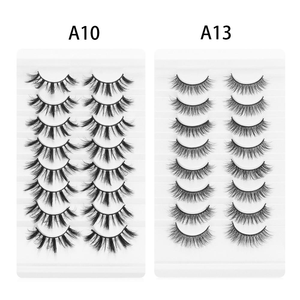 Effect Eye Makeup Tools Long Natural False Eyelashes 3D Mink Eye Lash Extension Full Volume Thick