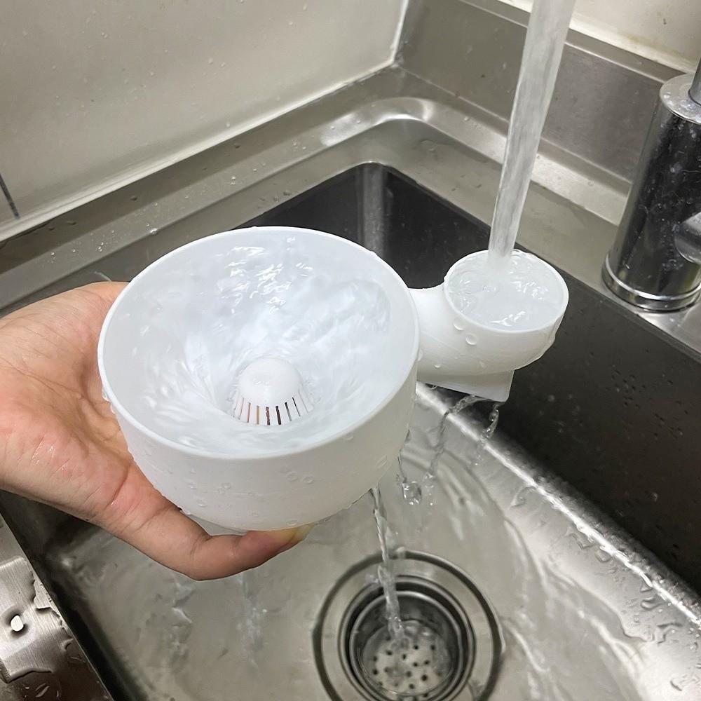 Efficient Water Reuse Fruit Wash Bowl Space Saving Vegetable Washer Household