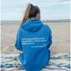 Women S Fleece Hoodie With Letter Print Kangaroo Pocket Drawstring