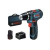 Bosch Professional GSR 12V-15 Drill-screwdriver + 2 2.0Ah Batteries + GAL 12V-20 Charger - 060186810F