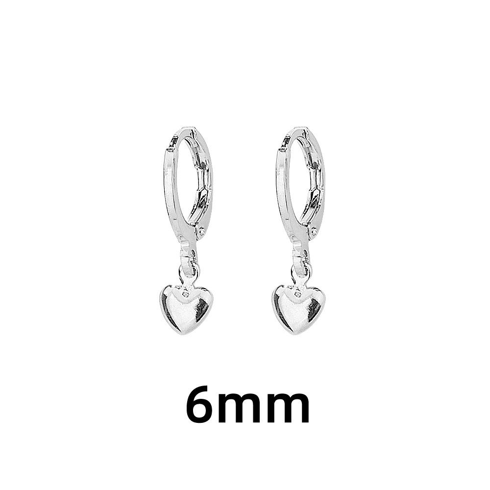 Глянцевые серьги-клипсы в форме сердца, Универсальные, Элегантные, Модный темперамент, Женственные серьги Iu в том же стиле, Простые и маленькие серьги с сердечками.