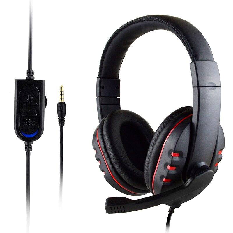 Wired Gaming Headphones Gamer Headset Game Earphones with Microphone for PS4 Play Station 4 X Box One PC Bass Stereo PC Headset