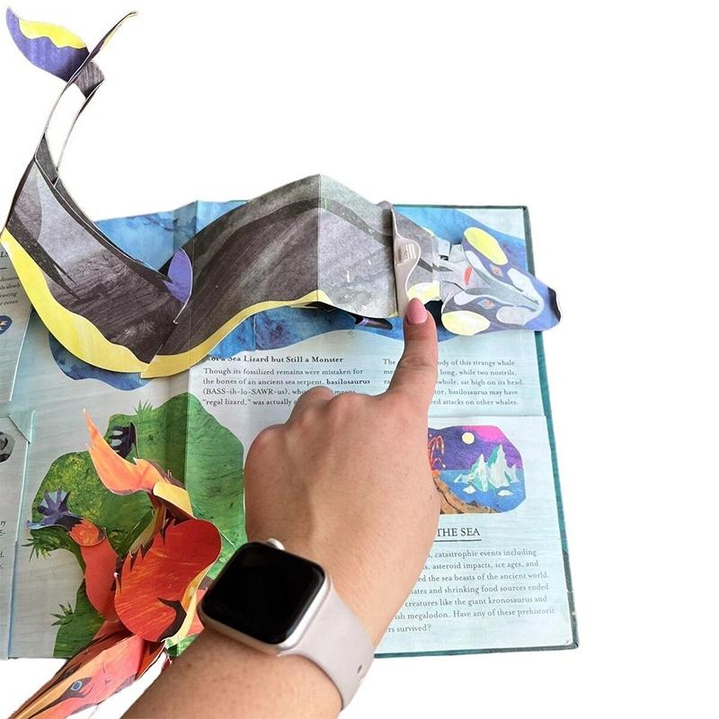 Забавная интерактивная книга-энциклопедия с выпрыгивающими акулами Prehistorica: Акулы и Другие Морские Монстры Подарок для Любителей Акул