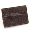 Crocodile Pattern Leather Driver's License and Multi-Card Holder
