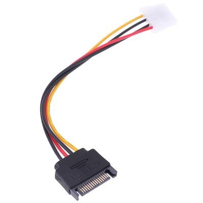 Сата к силовому кабелю Ide 15-контактный разъем Sata к Molex Ide 4-контактный адаптер кабеля с внутренней резьбой