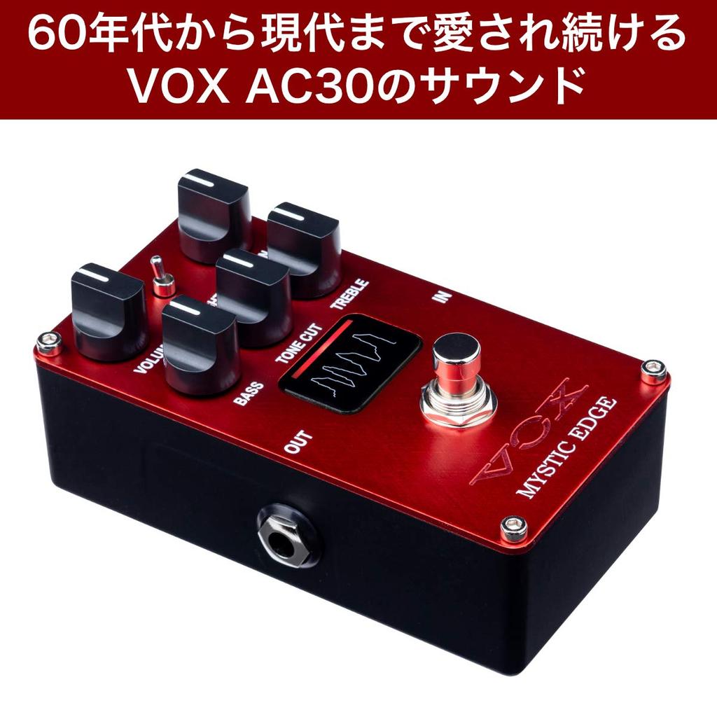 Компактный эффектор VOX для электрогитары MYSTIC EDGE Mystic Edge Vacuum Tube с Nutube VOX AC30 VE-ME