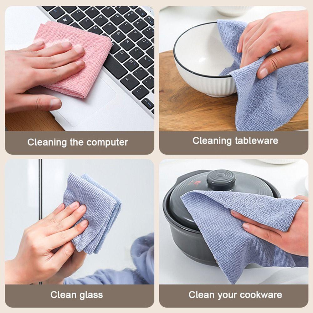 20PCS/Box Napkins Tableware Microfiber Towel Oil Dish Rags Dishcloth  Kitchen Home