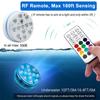 Underwater Light, IP68 Waterproof LED Light, Submersible Pool Lighting Light with RF Remote Control & Timer