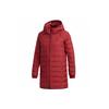 Logo Print Solid Color Casual Hooded Down Jacket Winter Women Jacket Red DM1957