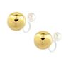 Магазин Серьги Made in Japan Pearl Двусторонние серьги 2-сторонние Смола Металл Гипоаллергенный nife0057 8 мм Золотой Металл [Ювелирные изделия M] Непирсинг для женщин (Жемчуг +