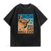Best Cat Uncle Ever T Shirt Fathers Day Birthday vintage Washed homme Slightly Comfortable graphic designer clothes Unisex