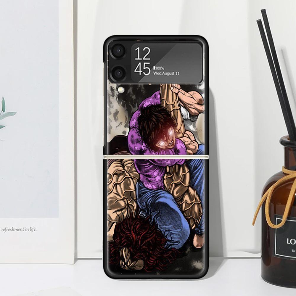 Baki the Grappler Original Anime Phone Case For Samsung Galaxy Z Flip 7 Flip7 Zflip 6 Flip6 5 Flip5 4 Flip4 3 Flip3 5G Fundas Bl