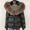 OFTBUY пуховик женский зимний натуральный воротник из лисьего меха толстый теплый средней длины с капюшоном съемная верхняя одежда модная куртка из натурального меха