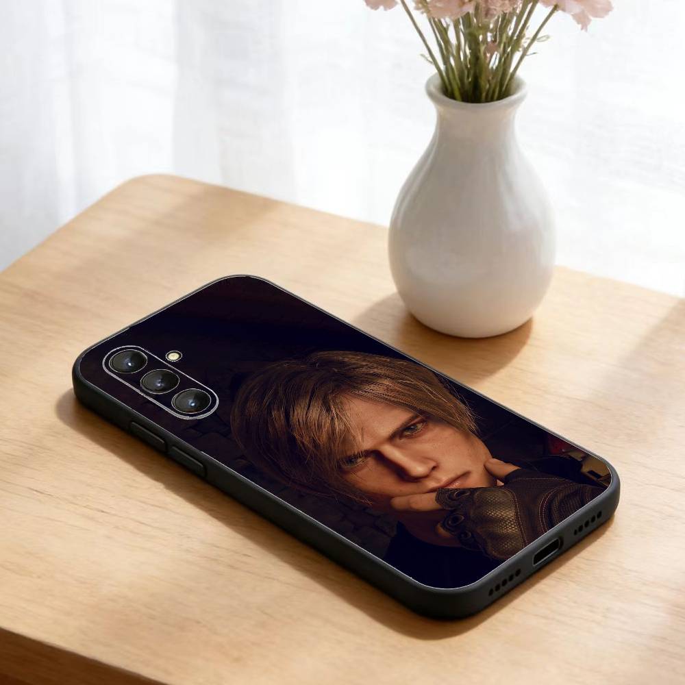 Чехол для телефона Leon Resident Evil 4 Remake для Samsung Galaxy A73, A72, A71, A70, A52, A51 Другие Мягкий Черный Чехол