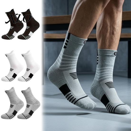 Durable Sports Socks for Men 1 Pair Men's Crew Socks, Moisture Wicking Athletic Running Outdoor Training Soft Workout Casual Thin Gym Breathable