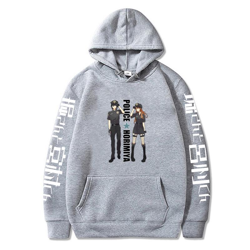 Аниме Horimiya Одежда Мужчины Женщины Большие повседневные толстовки Классические простые уличные свитера Harajuku унисекс толстовки Топы