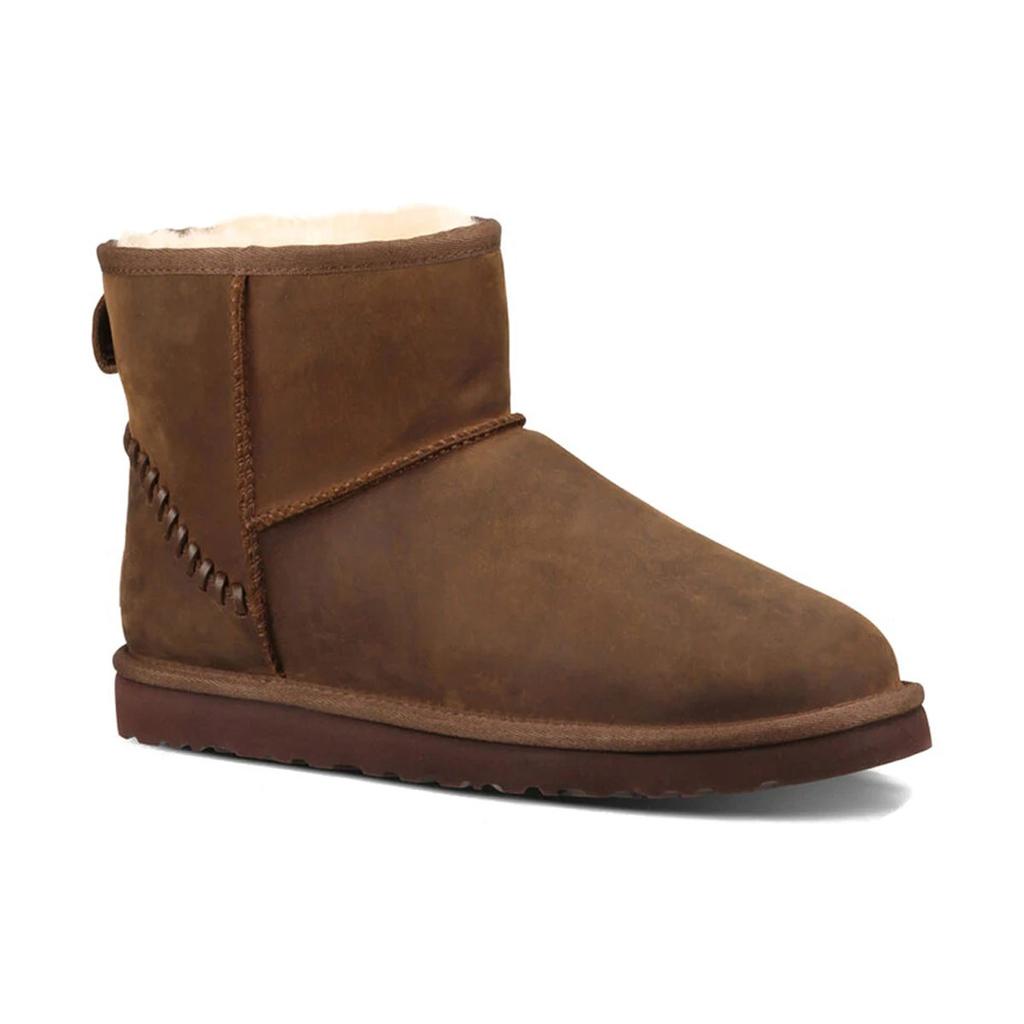 UGG Classic Mini Deco Mid Tops Fleece Lined Brown Men's 1003945-CHE