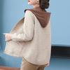 Stylish Autumn Hooded Jacket for Mothers - Versatile Spring & Autumn Casual Wear for Middle-Aged and Elderly Women