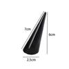 Black Finger Decoration Jewelry Exhibition Stand Ring's Holder Acrylic Cone Ring Display Shelf