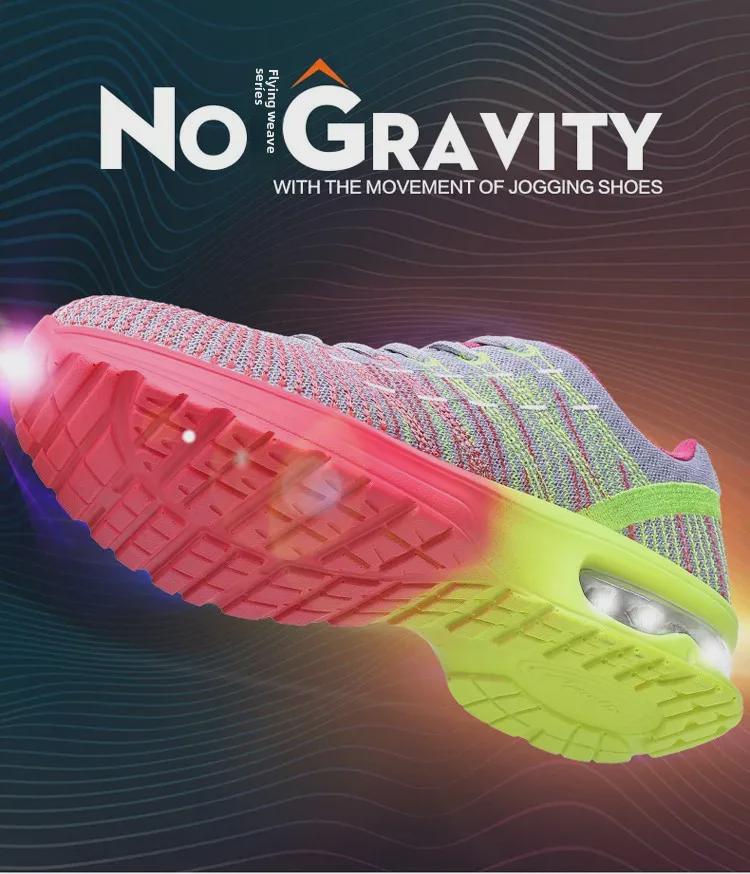 Женские кроссовки на воздушной подушке весна-лето 2021 года — легкие, дышащие, с мягкой подошвой, кроссовки для бега по пересеченной местности