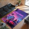 Personalized Crystal Velvet Carpet Custom Name Text,GTA Anti Slip Area Rug For Home Decoration
