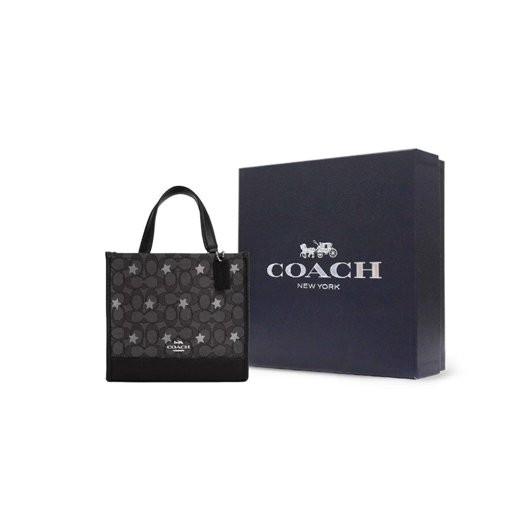 Coach Dempsey 22 Solid Color Detachable Shoulder Strap Button Leather Music Score Tote Bag Shopping Bag Shoulder Crossbody Handbag Small CO972-SVWFV