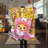 1 шт. Плед из фланели с рисунком Тони Тони Чоппера из One Piece. Подходит для всех сезонов. Для домашнего декора. Тепло и комфорт. Подарки. Праздничный подарок.
