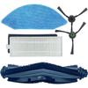 Запасные части для робота-пылесоса Ecovacs Deebot U2/DGN22 Основная вращающаяся щетка Фильтр Боковая щетка Тряпка для мытья Поломоечная насадка Комплект аксессуаров